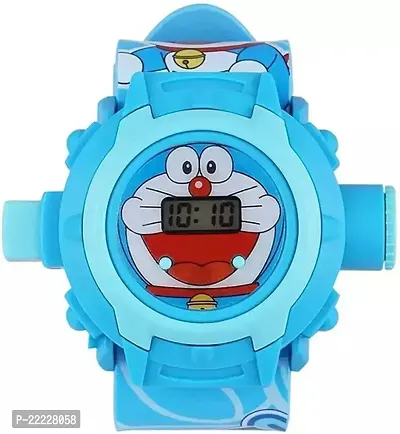 Doraemon Unisex Blue Pu Digital Watch-thumb0