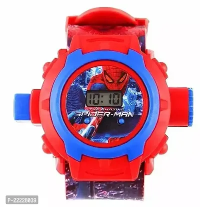 Spiderman Kids with 24 Crids Laser Projection digital watch-thumb0