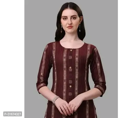 Fabulous Khadi Cotton Printed Kurta For Women-thumb0