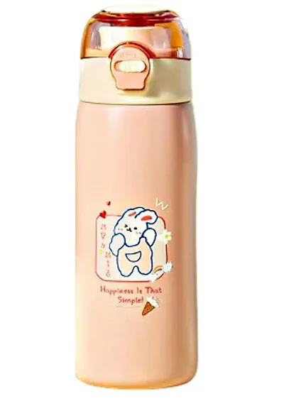 FunBlast Insulated Stainless Steel Bottle ? Hot and Cold Water Bottle for Kids, Double Walled Vacuum Insulated Stainless Steel Bottle, Double-Wall Thermos Flask (380 Ml)