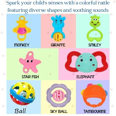 Rattle Set with Teachers for Babies Educational Toy