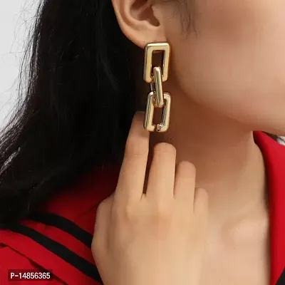 Gold Plated Alloy Korean Earrings For Women  Girls-thumb2