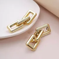 Gold Plated Alloy Korean Earrings For Women  Girls-thumb2