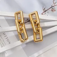 Gold Plated Alloy Korean Earrings For Women  Girls-thumb3