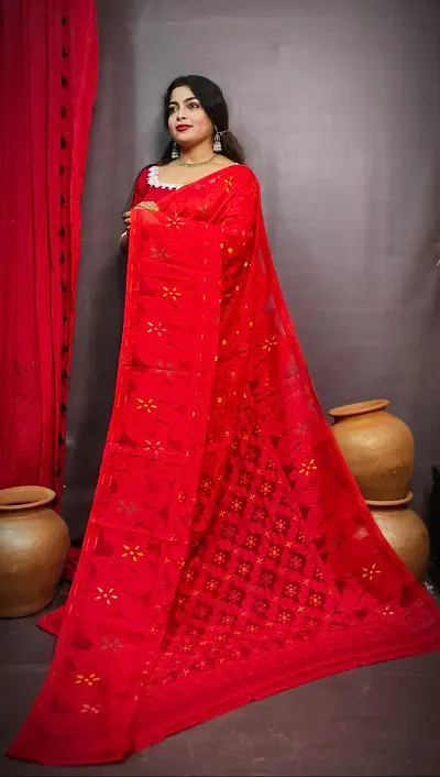 New In Chanderi Silk Saree without Blouse piece 