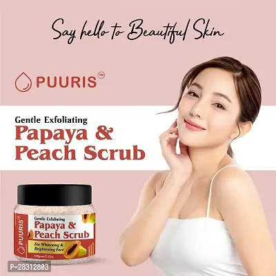 Papaya  Peach Scrub 100gm-thumb4