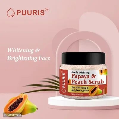 Papaya  Peach Scrub 100gm-thumb3