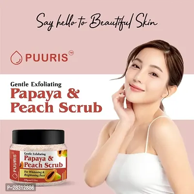 Papaya Peach Scrub 100gm-thumb2