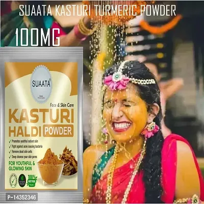 Suaata Kasturi Haldi Face Pack Powder (100 g)-thumb0