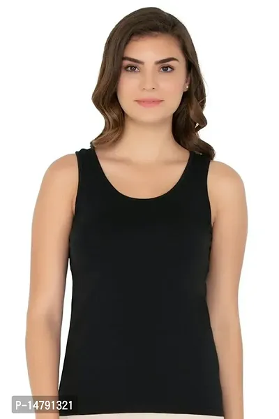 women sameej combo pack of 2 girls camisole combo women camisole combo cotton sameej black-thumb0