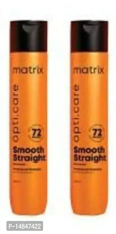 Matrix Opti Care Smooth Straight Professional Shampoo for Ultra Smooth Frizz-free Hair with Shea Butter, Paraben Free, 700ml