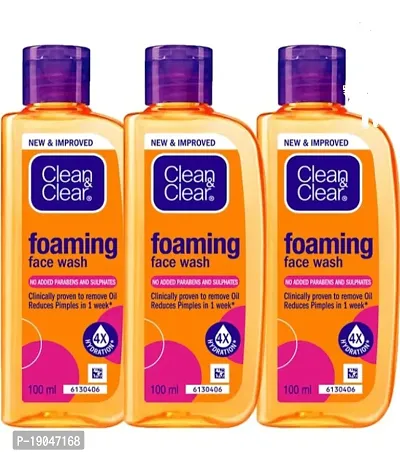 Clean  Clear Foaming Face Wash, 150ml-thumb0