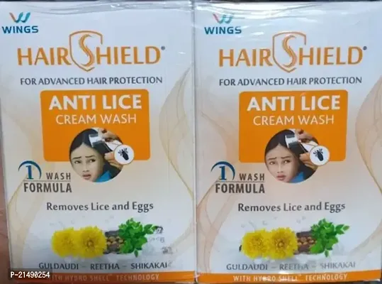 Hairshield Anti Lice Cream Wash Free Head Lice Comb-thumb0