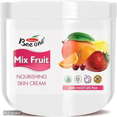BEE ONE MIX FRUIT MASSAGE CREAM 800 gm For Skin Brightening and Fairness Cream, Moisturizing Day Cream for Women  Men for Daily Use, Skin, and Hand Moisturizer Cream-thumb0
