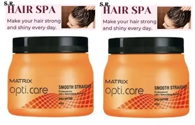 MATRIX OPTI. CARE SMOOTH STRAIGHT HAIR SPA 490G PACK OF 2