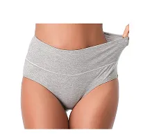 Think Tech Women's High Waisted Cotton Hipster Panty Ladies Soft Panties l Women Pure Cotton Hipster Panty l Women's Seamless High l Women Underwear - Rise Panties Hipster (Pack of 3)-thumb1