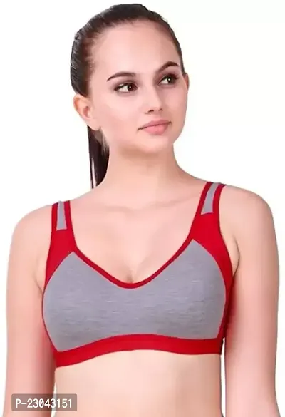 Stylish Red Synthetic Solid Bras For Women-thumb0