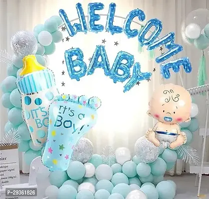 Baby Boy Welcome Decoration Kit For Home 44Pcs-thumb0