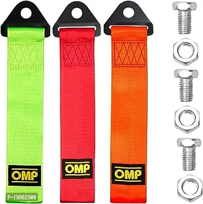 Car Tow Towing Hook Front Bumper Trailer Belt Strap Rope