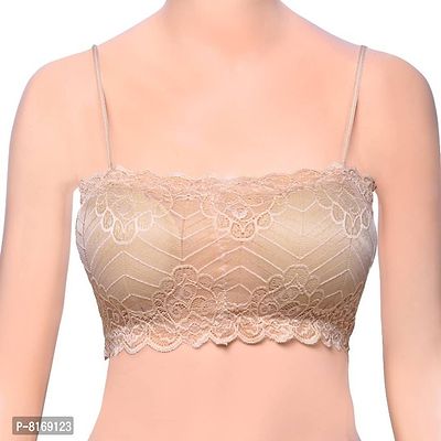 Buy Women Lycra Lace Padded Pink Padded Bra Online In India At