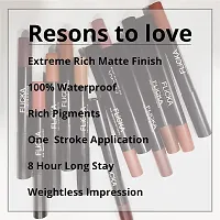 Lasting Lipsence Hd Crayon Lipstick Nude Color Matte Finish for All Skin Tones Full Coverage   Pack of 1  01 Sleeping Beauty  10 Gms-thumb3