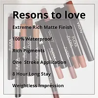 Lasting Lipsence Hd Crayon Lipstick Pink Color Matte Finish for All Skin Tones Full Coverage   Pack of 1  04 I Am On Diet  10 Gms-thumb3