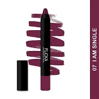 Lasting Lipsence Hd Crayon Lipstick Purple Color Matte Finish for All Skin Tones Full Coverage   Pack of 1  07 I Am Single  10 Gms-thumb1