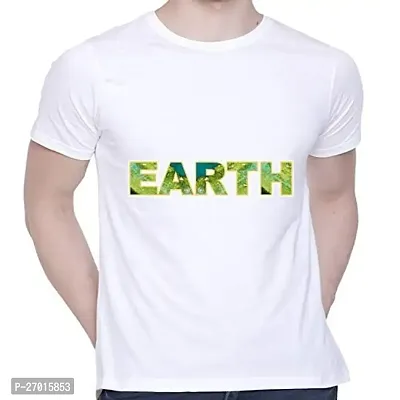 Comfortable Printed White Cotton Tees For Men-thumb0