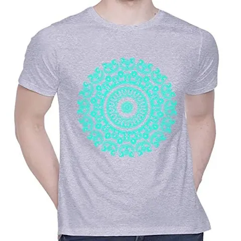 Miami T-Shirt for Unisex Abstract Flower Tshirt Casual Half Sleeve Round Neck T-Shirt