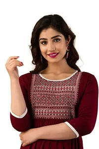 ANNU PARIDHAN Gorgeous Women's Rayon embroiderye Kurta Casual Wear-thumb4