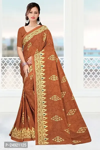 Elegant Georgette Self Pattern Women Saree with Blouse piece-thumb0