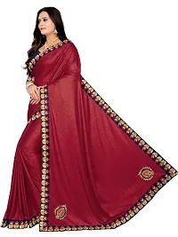 Embroidered Bollywood Lycra Blend Saree-thumb1