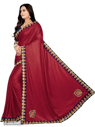 Embroidered Bollywood Lycra Blend Saree-thumb2