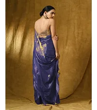 Solid/Plain Bollywood Lycra Blend Saree-thumb3