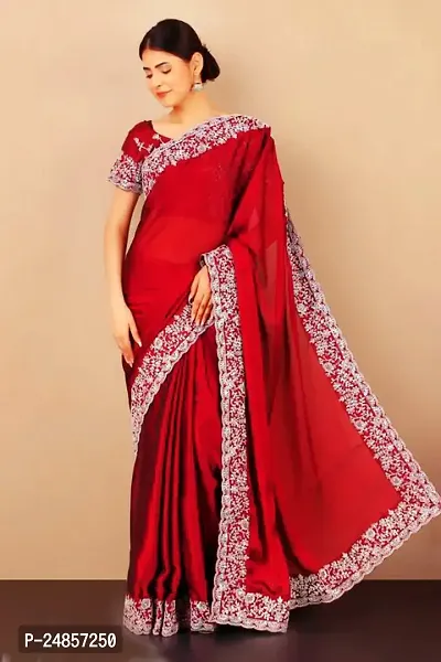 Classic Saree with Blouse piece  for Women