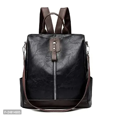 Stylist Artificial Leather Bagpacks For Women-thumb0