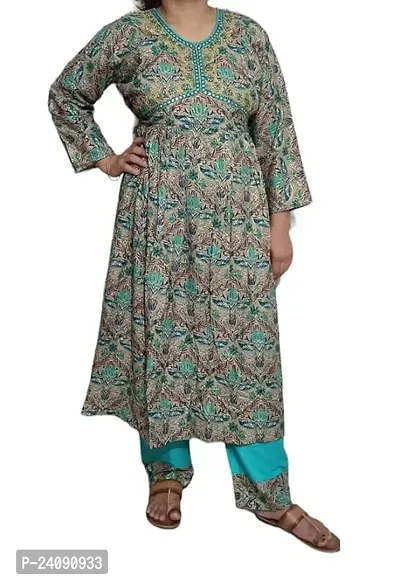 Stylish Fancy Designer Rayon Kurta With Bottom Wear Set For Women-thumb0