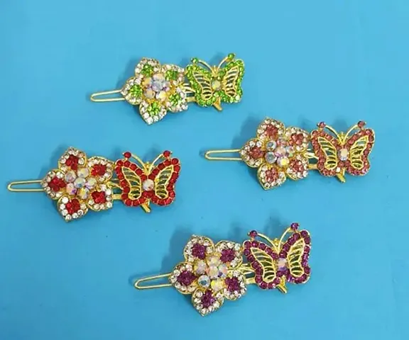 Butterfly Hair Clips Fairy Barrettes Women Hair Accessories PACK OF 4