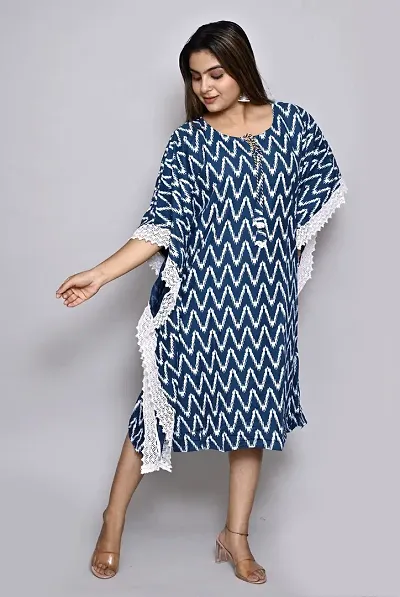 Elegant Viscose Rayon Kaftan Kurta For Women