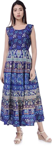 Stylish Cotton Printed Anarkali Kurtas