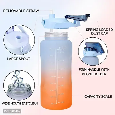 3 Pieces Combo Motivational Unbreakable Leakproof BPA Water Bottle  (2L+900ml+280ml)