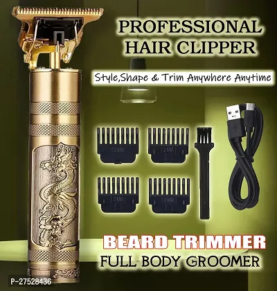Trimmer Men Beard Trimmer, Professional Hair Clipper, Adjustable Blade Clipper, Hair Trimmer and Shaver For Men, Close Cut Precise Hair Machine, Body Trimmer Men Gold-thumb0