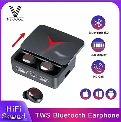 M90 Pro TWS Earbuds Bluetooth 5.2 Type-C with Power Bank Charge Your Ph Earbuds with Smart LED..