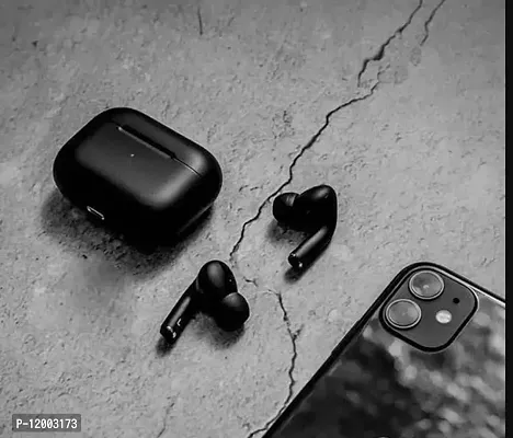 Earbuds TWS Airpods V3 Pro Max Premium Black Latest Editi With Noice Cancellati-thumb5