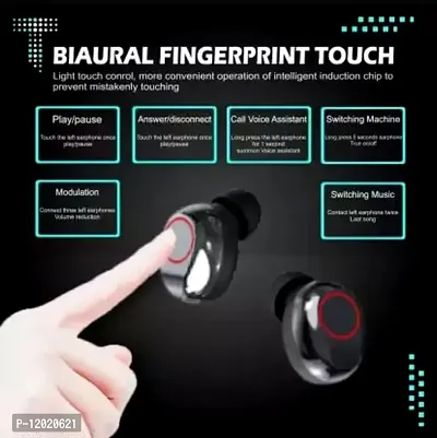 Earbuds M-90 Earbuds Bluetooth Wireless with Power Bank Charge your pho-ne, Upto 220 Hours Total playback (Charging case backup) time M90 PRO Bluetooth 5.1 Earbuds in-Ear TWS Stereo Headphon-es with S-thumb3