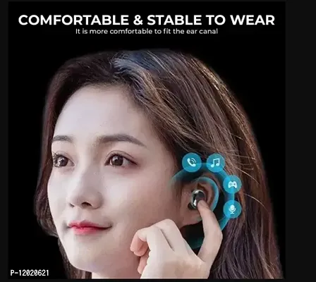 Earbuds M-90 Earbuds Bluetooth Wireless with Power Bank Charge your pho-ne, Upto 220 Hours Total playback (Charging case backup) time M90 PRO Bluetooth 5.1 Earbuds in-Ear TWS Stereo Headphon-es with S-thumb5