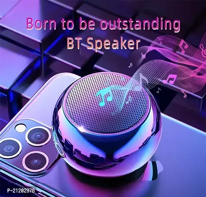 MINI SPEAKER -- GLOSSY Wireless Speaker Stereo Bass Sound Creative Portable Speaker Mini Size Music Player for Home,Outdoor,Travel-thumb0