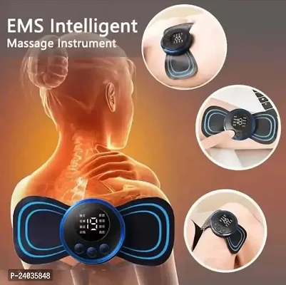 Mini Massager with Rechargeable, mini massager, ems massager, neck massager for cervical pain, mini massager, For Men,Women,Shoulder,Arms,Legs,Neck Full Body (BLUE MINI MASSAGER)-thumb2