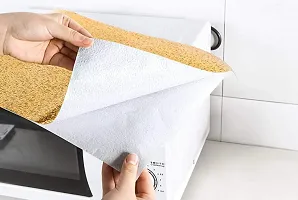Kitchen Oil-Proof 2m Aluminium Foil Stickers, Kitchen Backsplash Wallpaper Self-Adhesive Wall Sticker Anti-Mold  Heat Resistant for Walls Cabinets Drawers 60CM X 200CM (Gold Flower)-thumb1