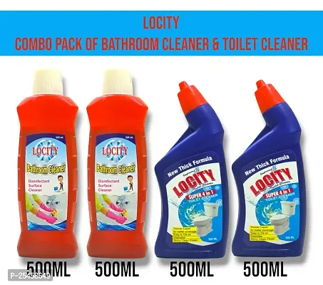 Locity combo pack of 2 bathroom cleaner  2 toilet cleaner